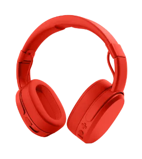 Illustration of red headphones