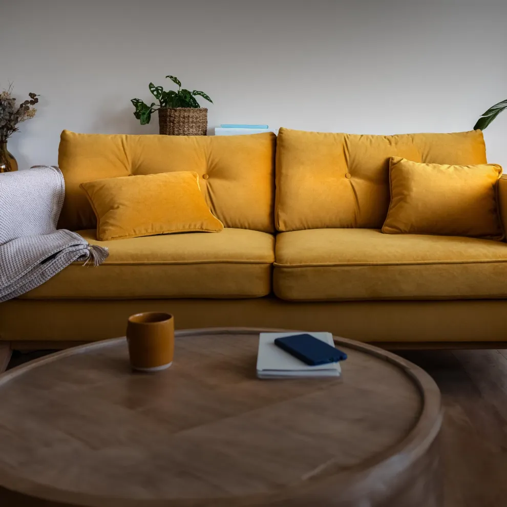Image of yellow couch