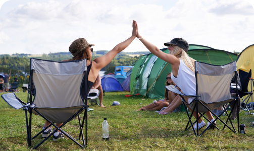 Image of people camping