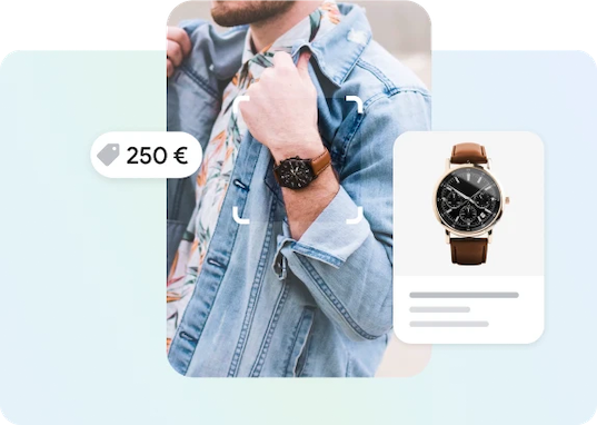 Image of searching with lens for a watch